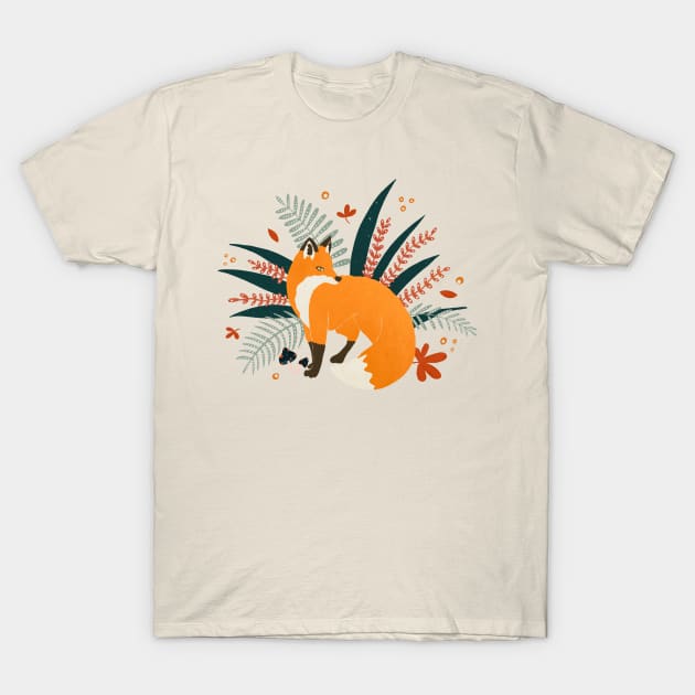 Autumn fox T-Shirt by Home Cyn Home 